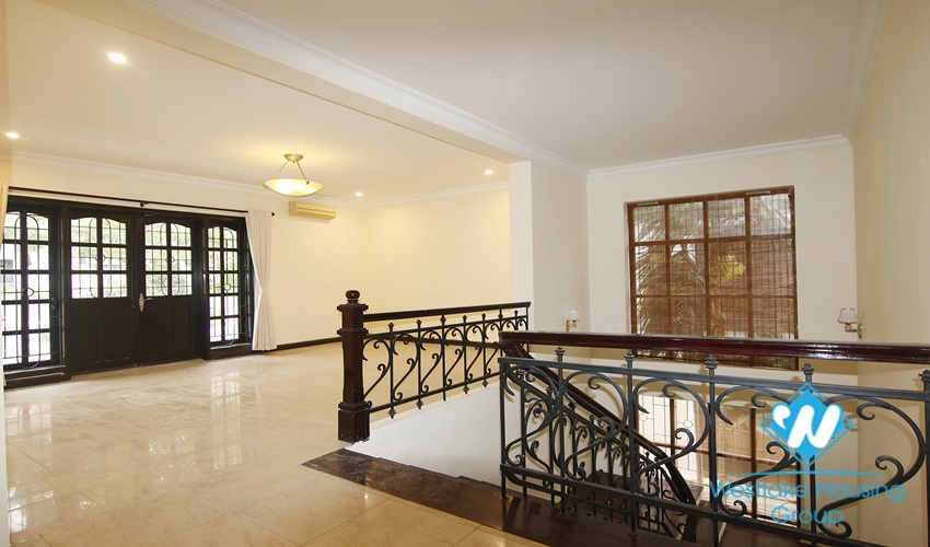 Charming house with large garden around for rent in Ciputra, Tay Ho, Hanoi